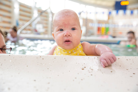 baby in the bath