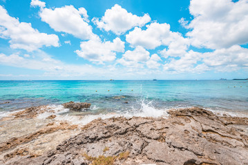 Caribbean Ocean in Cozumel Island, Mexico