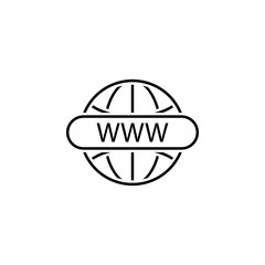 business seo, worldwide line icon. Teamwork at the idea. Signs and symbols can be used for web, logo, mobile app, UI, UX