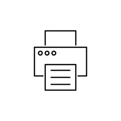 business seo, printer line icon. Teamwork at the idea. Signs and symbols can be used for web, logo, mobile app, UI, UX