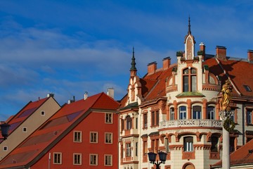 Fototapeta na wymiar Buildings in Maribor, Slovenia