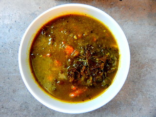 Zielona zupa z jarmużem
