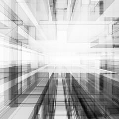 Abstract architecture 3d rendering
