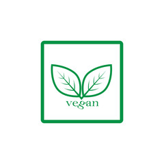 vegan icon template symbol design vector illustration - vector