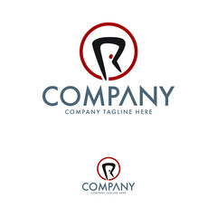 Creative Letter R Door Logo Template