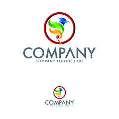 Obraz premium Creative Eagle Logo Design Template