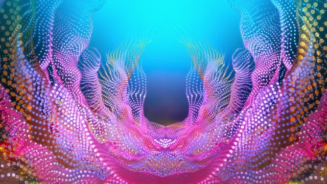 Abstract fractal forms - underwater portal.