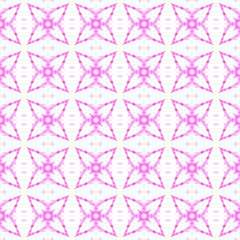 Pink geometric seamless pattern. Hand drawn waterc