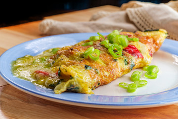 Spinach Peppers Spanish Omelette