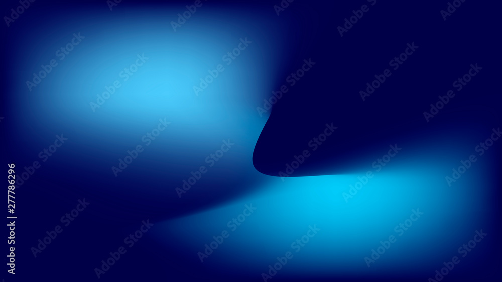 Poster Abstract gradient on blue background. Vector color gradient.