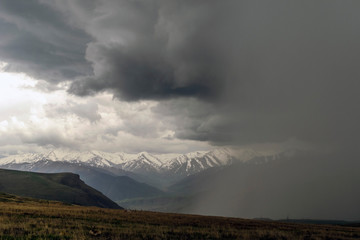 rain in Armenia mountains