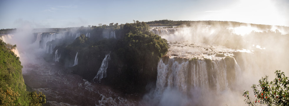 Vista panorámica de las cataratas de Iguazú