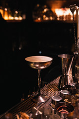 Work in the bar, cocktails and bartenders