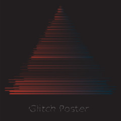 Fototapeta premium abstract christmas tree on red background
