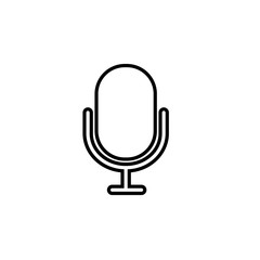 microphone symbol icon template illustration template vector