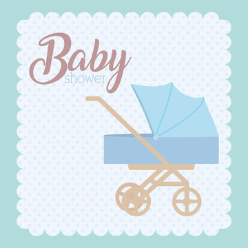 baby cart trolley isolated icon