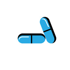 pharmaceutycal drug symbol icon template illustration vector