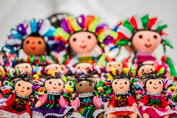 Fototapeta premium Muñecas de trapo mexicanas