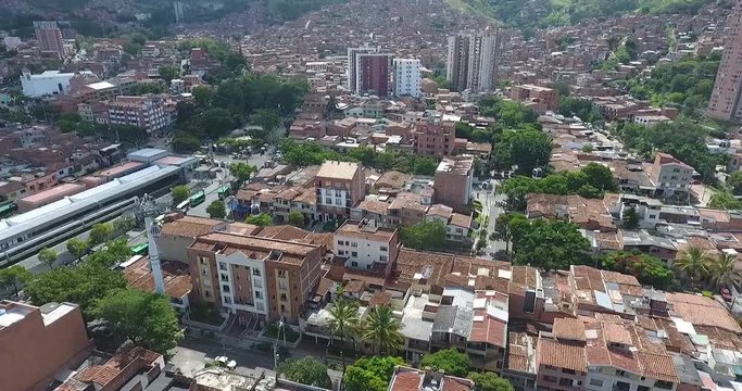 aerial view of the city