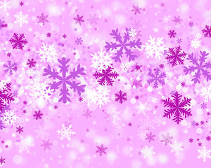 background with beautiful snowflakes for new year and christmas