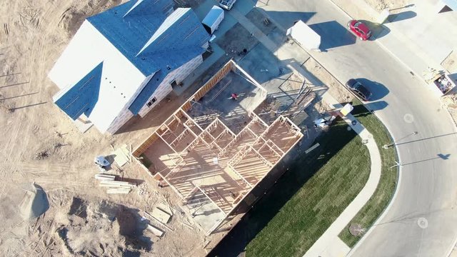 Residential construction aerial rise