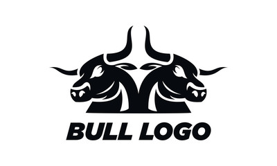 Obraz premium Two bull logo