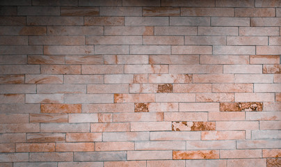Light brick wall texture. Background brick with imitation of marble.