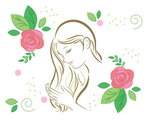 オーガニック・バラ・ヘアケア女性