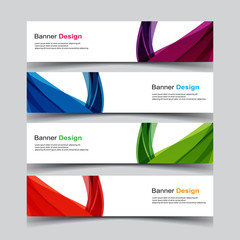 Fototapeta premium Vector Abstract banner web template