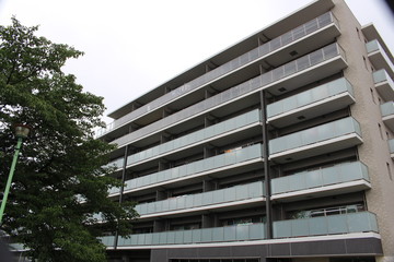 Apartment complex in Nagoya city in Japan
