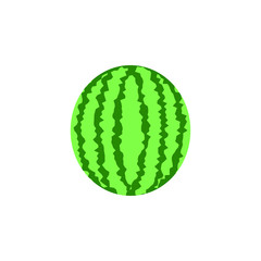 Round watermelon vector icon isolated on a white background 