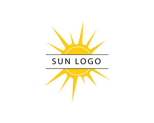 Vector Icon Logo  Sun over horizon