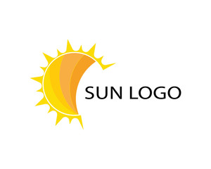 Vector Icon Logo  Sun over horizon