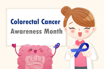 Fototapeta premium colorectal cancer issue