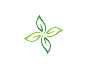 Leaf background icon illustration