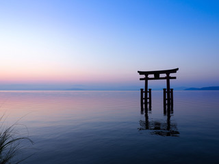 琵琶湖　白髭神社