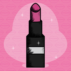 lipstick make up drawing icon