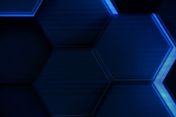 Hexagonal cells at the LED screen