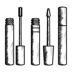 eyelash make up drawing icon