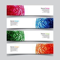 Fototapeta premium Vector Abstract geometry banner web template background