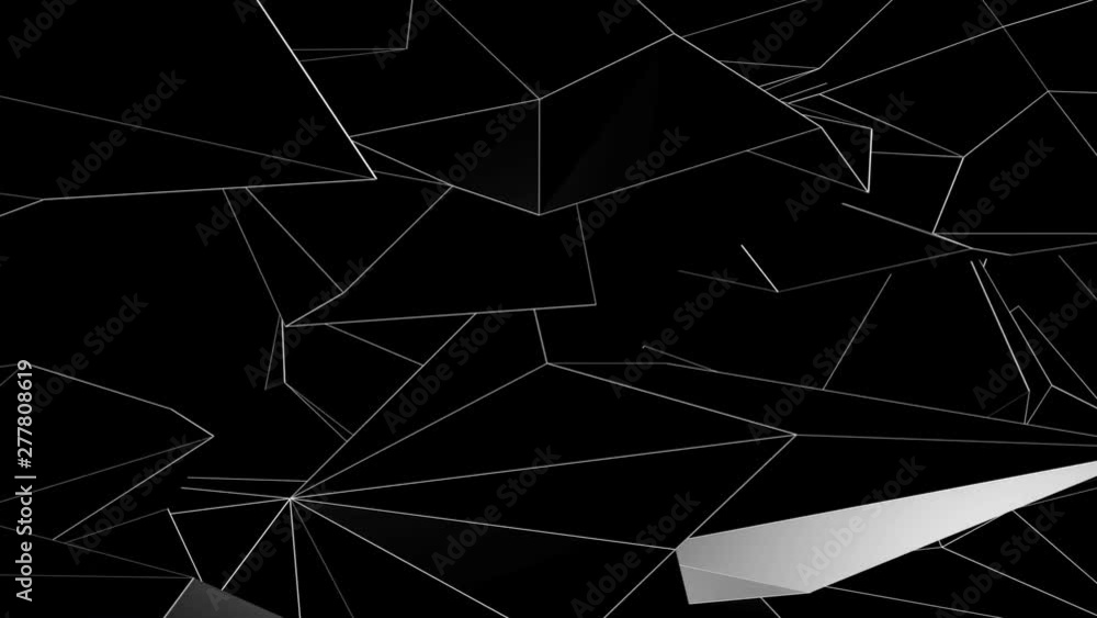 Poster abstract bright polygonal triangles background with many surfaces. ideal for any video presentation 