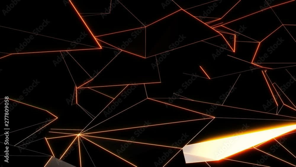 Poster abstract bright polygonal triangles background with many surfaces. ideal for any video presentation 