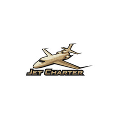 jet charter logo vector