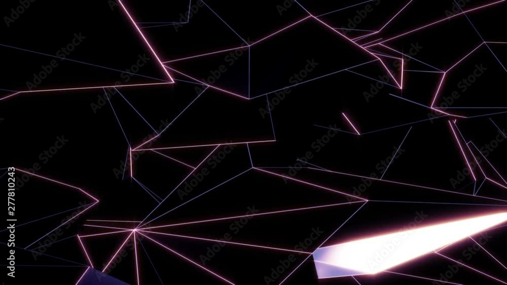 Poster abstract bright polygonal triangles background with many surfaces. ideal for any video presentation 