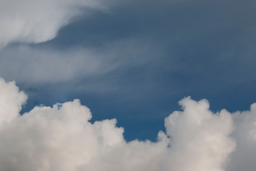 blue sky with white clouds