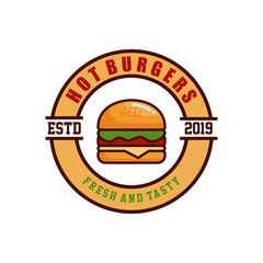 Burgers Logo Design Inspiration - Vector