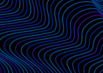 Dark curved lines waves abstract background