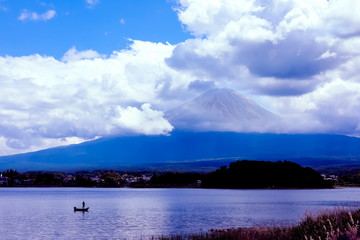 Fuji mountain at Kawaguchiko lake in Japan