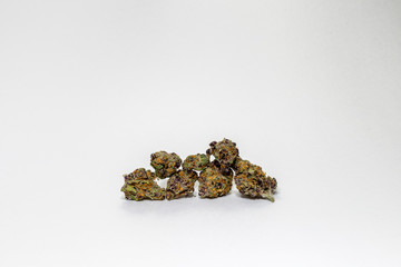 Tangerine Dream Marijuana Buds Isolated on White