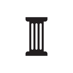 Pillar attorney at law icon graphic design template